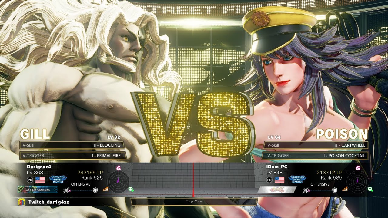 SFV Champion Edition 🔥 Darigaaz4 (Gill) Vs iDom (Poison) 🔥 Online Match's 04-14-2023