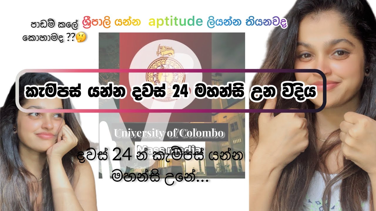 දවස් 24 න් A/L ගොඩදාපු විදිය || ශ්‍රීපාලි කැම්පස් එකේ Aptitude එක මොනවගේද||මගේ A/L Study Plan 