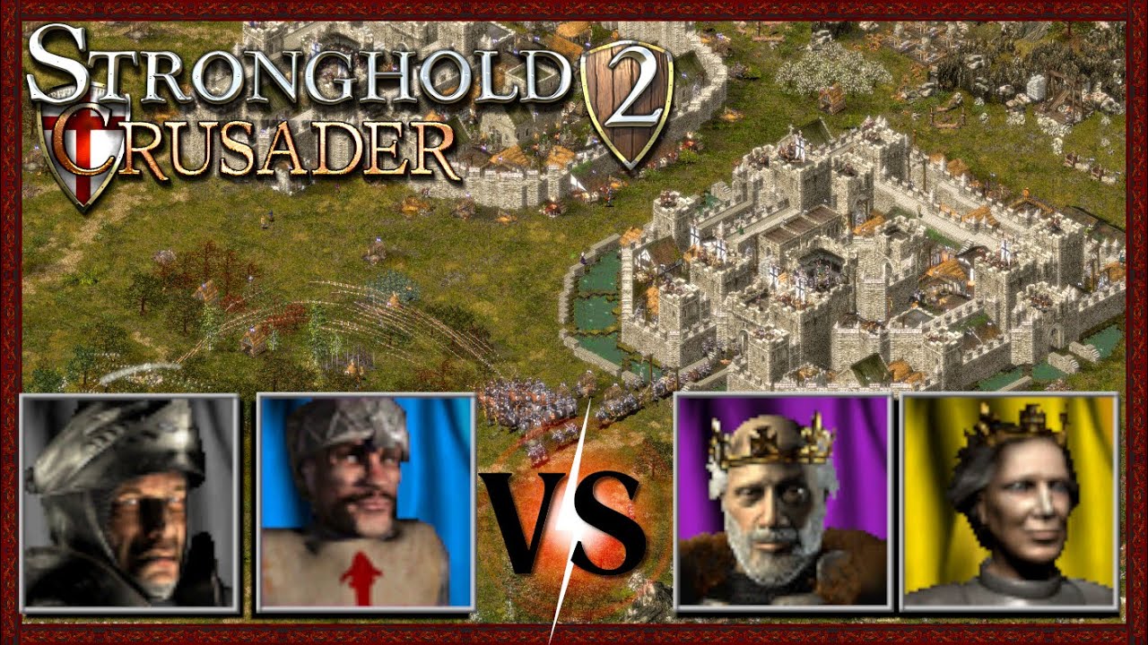 KI-Kampf | Wolf & Sheriff ⚔️ König & Königin | Stronghold 2 in Crusader