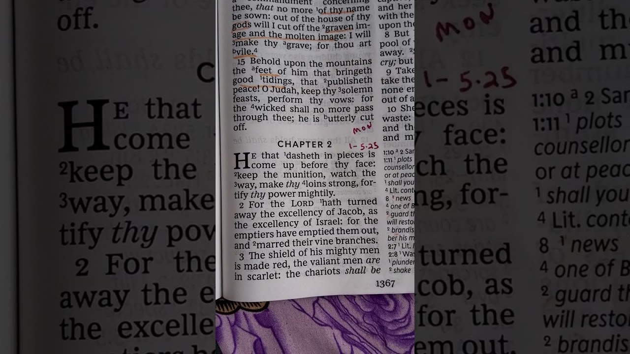 SMRF Mon 05th Jan 2026 📖 Nahum 1, 2 & 3