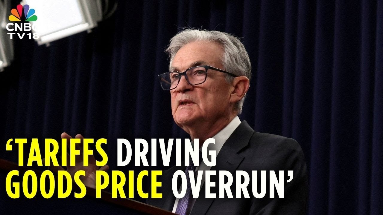 Jerome Powell Says Most Goods Price Overrun Is From Tariffs | US Fed Keeps Rates Unchanged | N18G