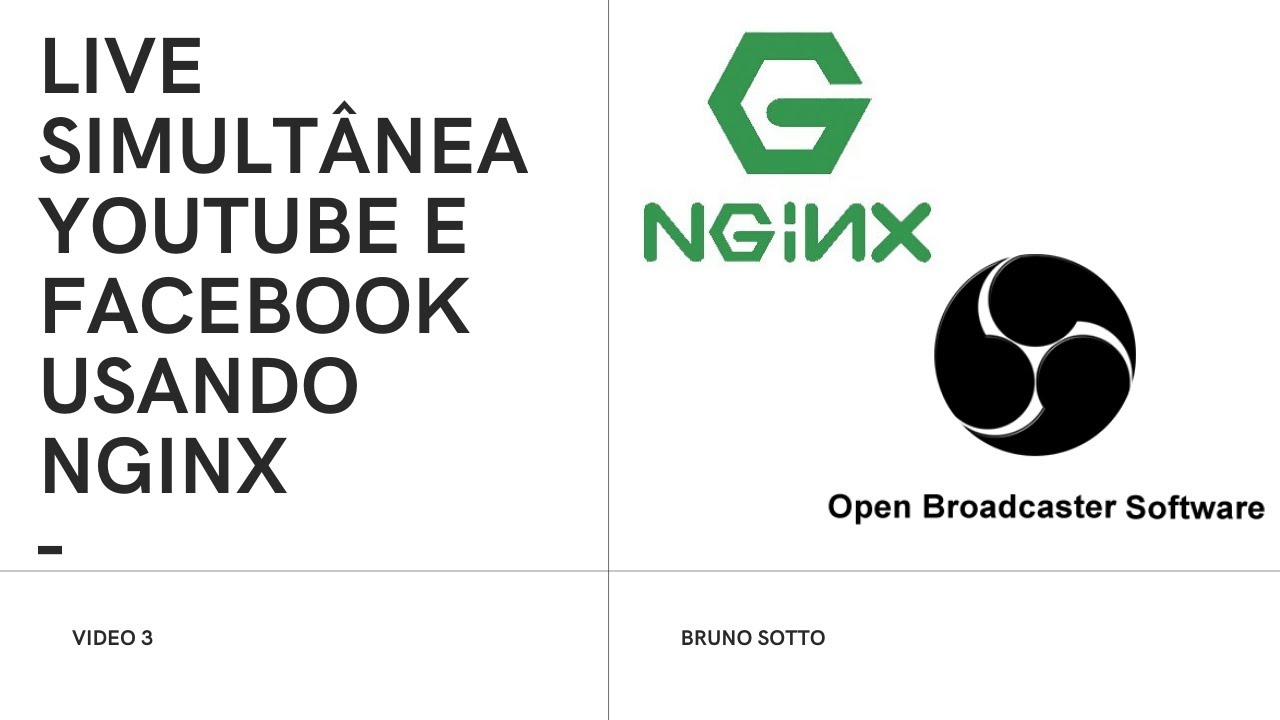 Live simult&acirc;nea no Youtube e Facebook usando nginx e OBS Studio