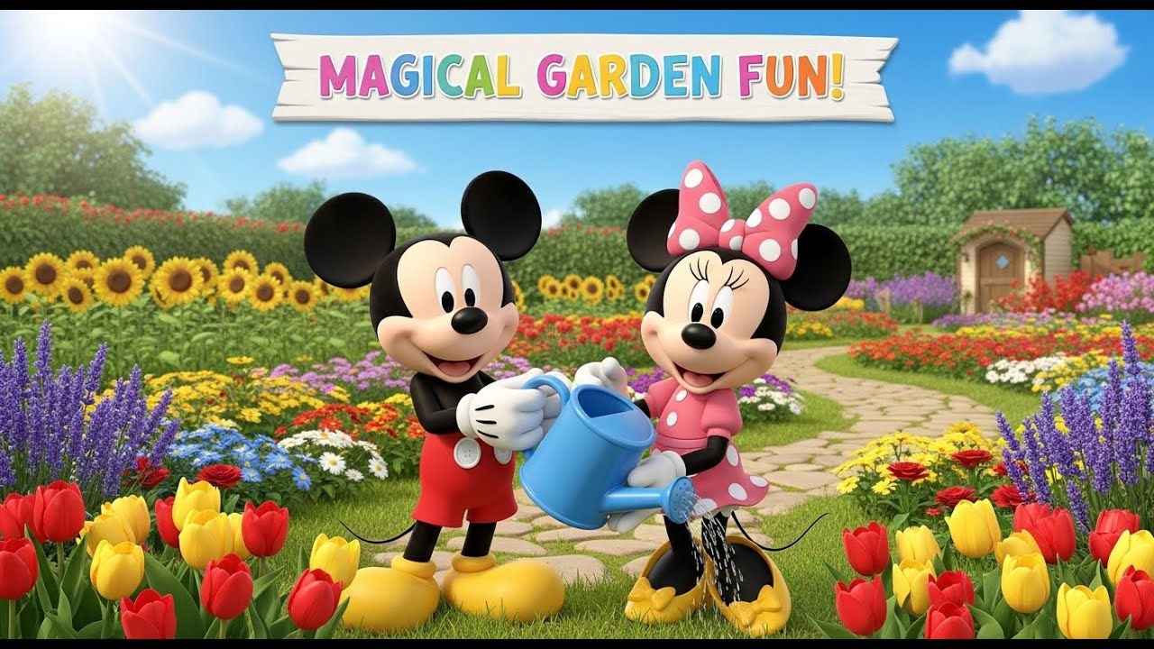 Mickey Mouse and Minnie Mouse Gardening Adventure 🌼 | 30-Minute Fun Kids Story