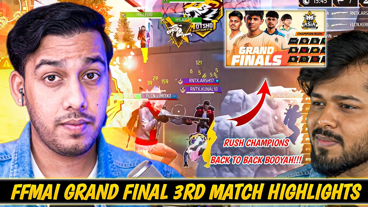 FFMAI GRAND FINAL 3rd Match Highlights | Rush Champion 2026 | Free Fire E-Sports #freefiretournament