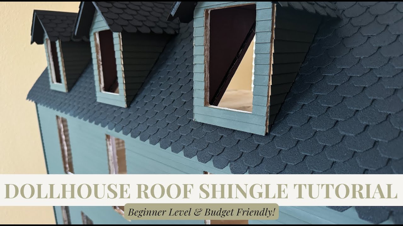 Budget-Friendly Dollhouse Roof Shingle Tutorial