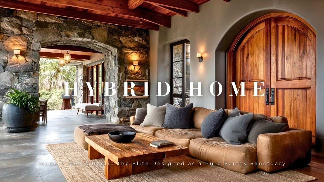 Modern Meets Rustic: The Elite Hybrid Home Designed as a Pure Earthy Sanctuary