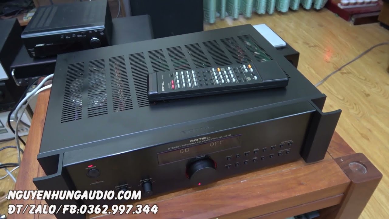 vừa cập bến ampli khủng Rotel ra 1070,chuyên trị B&W,TANNOY,LOA MỸ