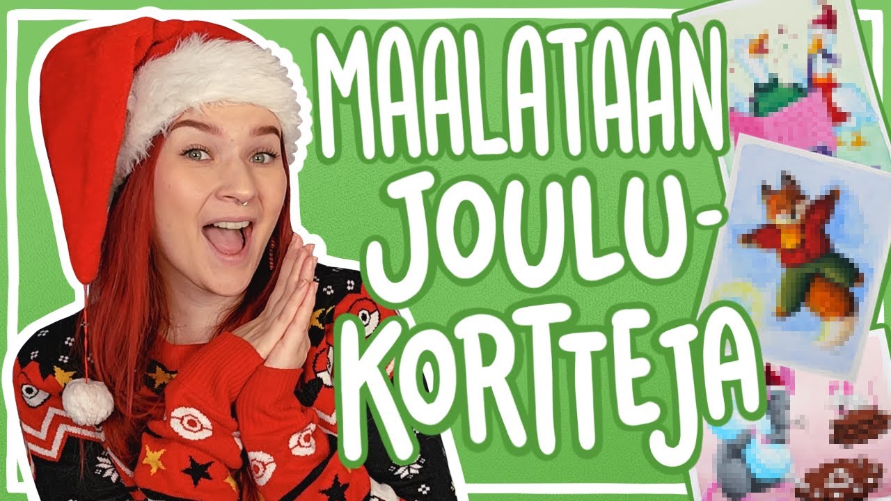 Joulukortteja SEURAAJIEN EHDOTUKSISTA! 😍 +ARVONTA! ❤️ || Sunnuntai-joulukalenteri (Luukku 1)