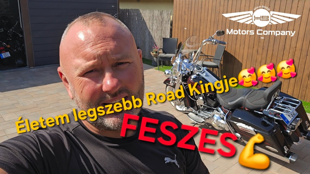 Eladó egy igazán feszes és gyönyörű leszervizelt Harley Davidson Road King 1.6 2007es 5.2M