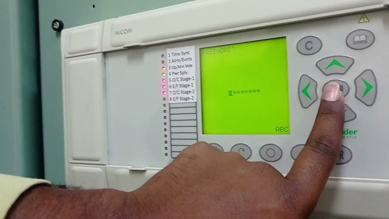MICOM C-264 RELAY PARAMETERS & FAULT RESET IN Telugu