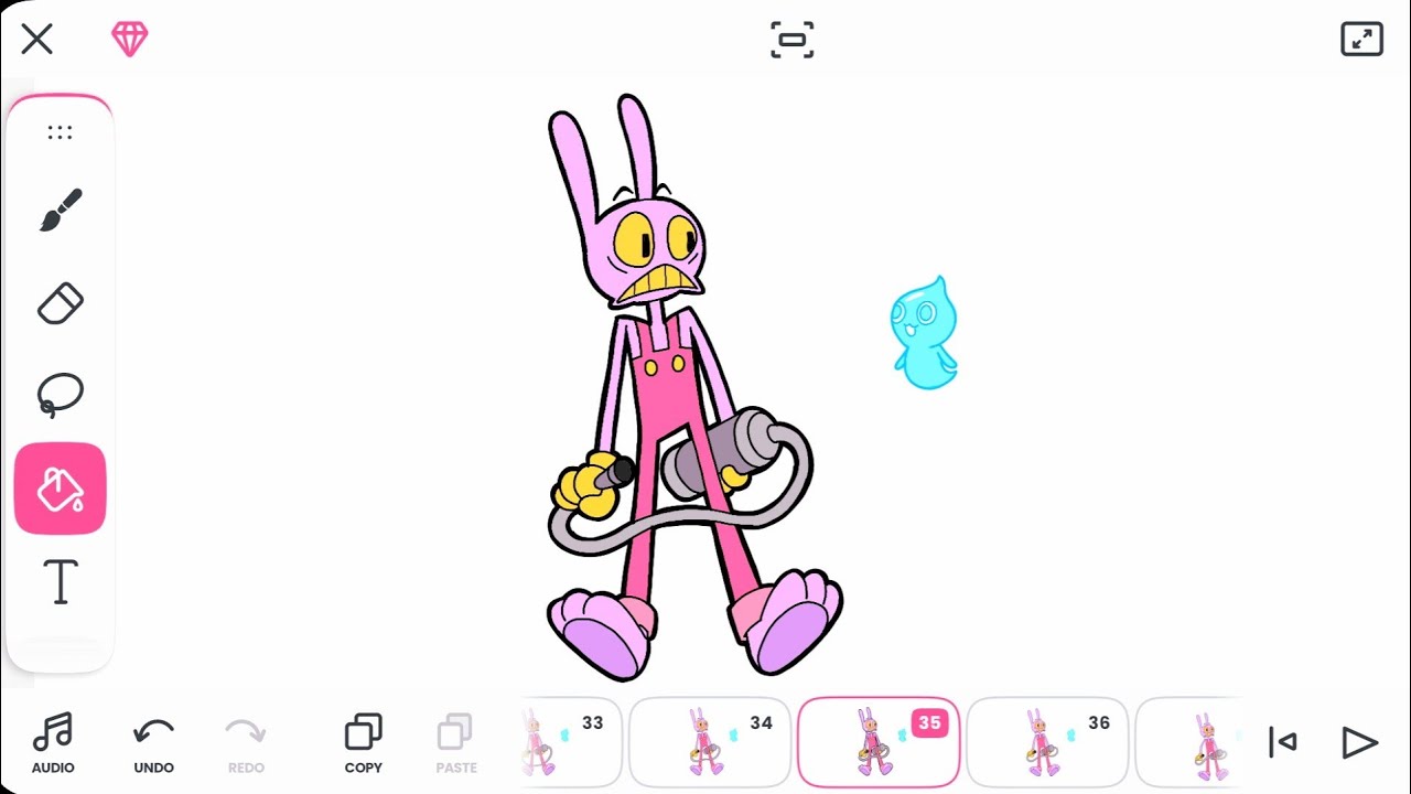 Flipaclip – Jax with goust hoover Animation!