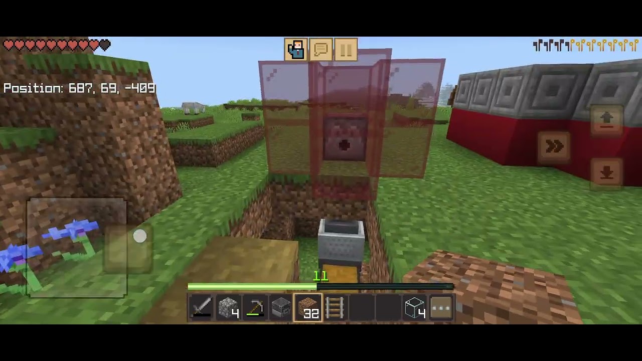 Building a wool farm in Minecraft 😀😀