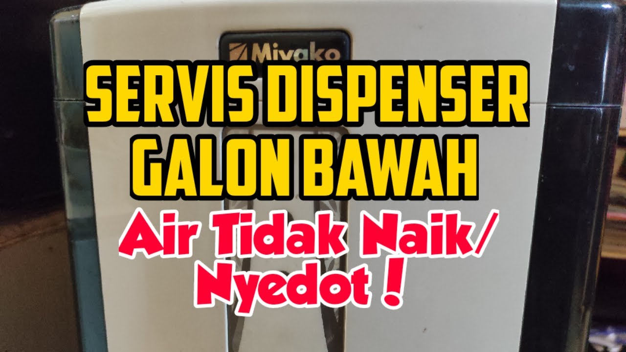 4 Penyebab Air Dispenser Galon Bawah Miyako Tidak Bisa Naik atau Nyedot