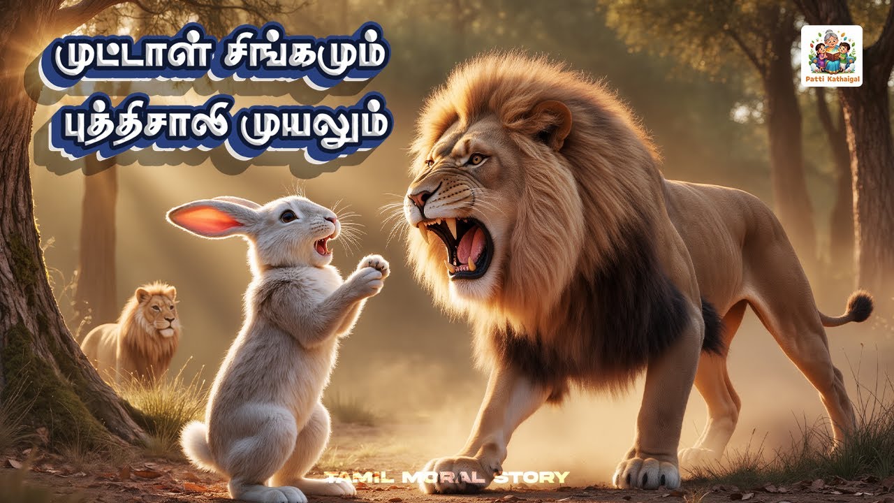 முட்டாள் சிங்கமும் புத்திசாலி முயலும் – Foolish Lion & Clever Rabbit | Moral Story | Patti Kathaigal