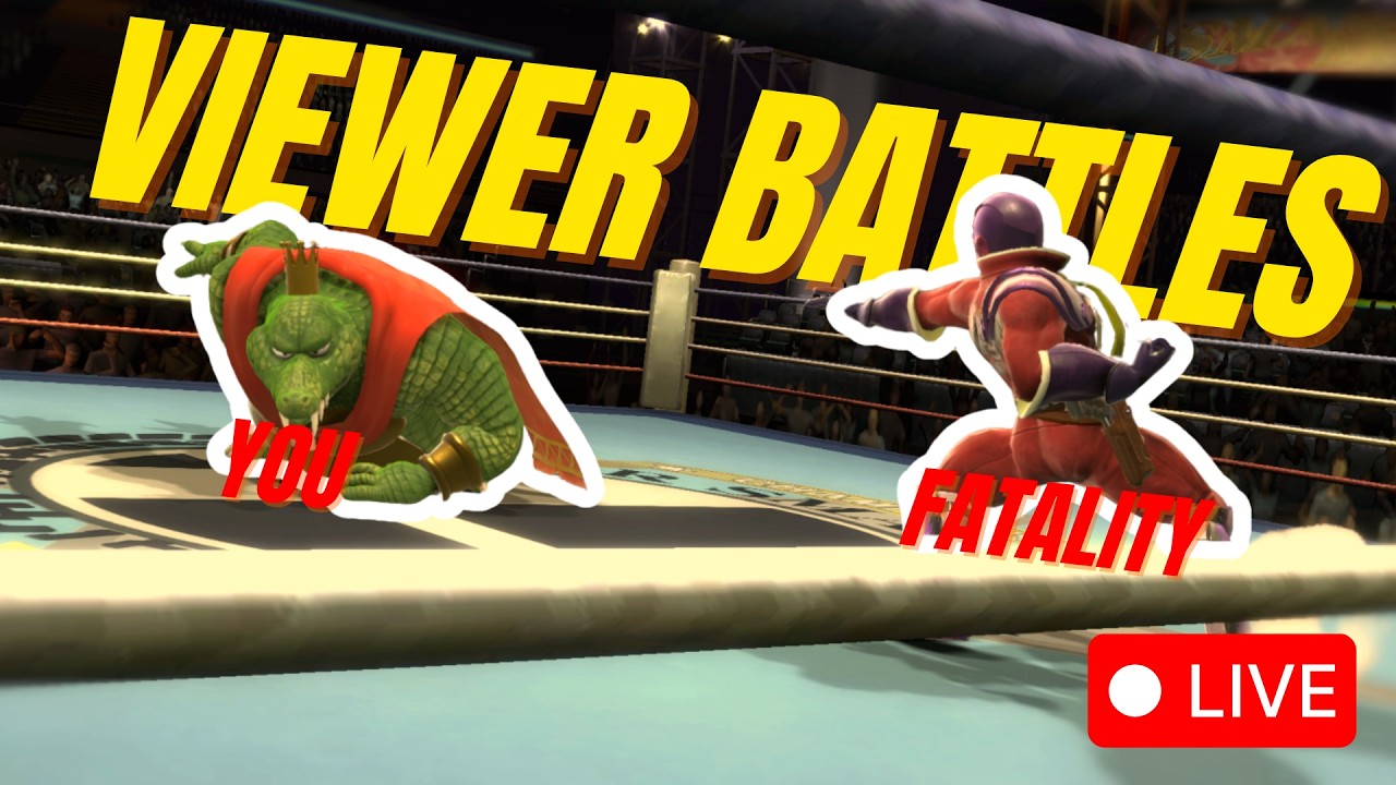 Viewer Battles, Best Of 5 Sets For Twitch Subs/Youtube Members, Crowd Control Elite Smash Tomorrow!