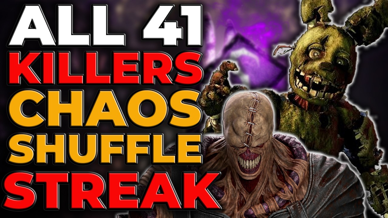 🔥41 KILLERS WIN STREAK CHAOS SHUFFLE EN DBD (4k)