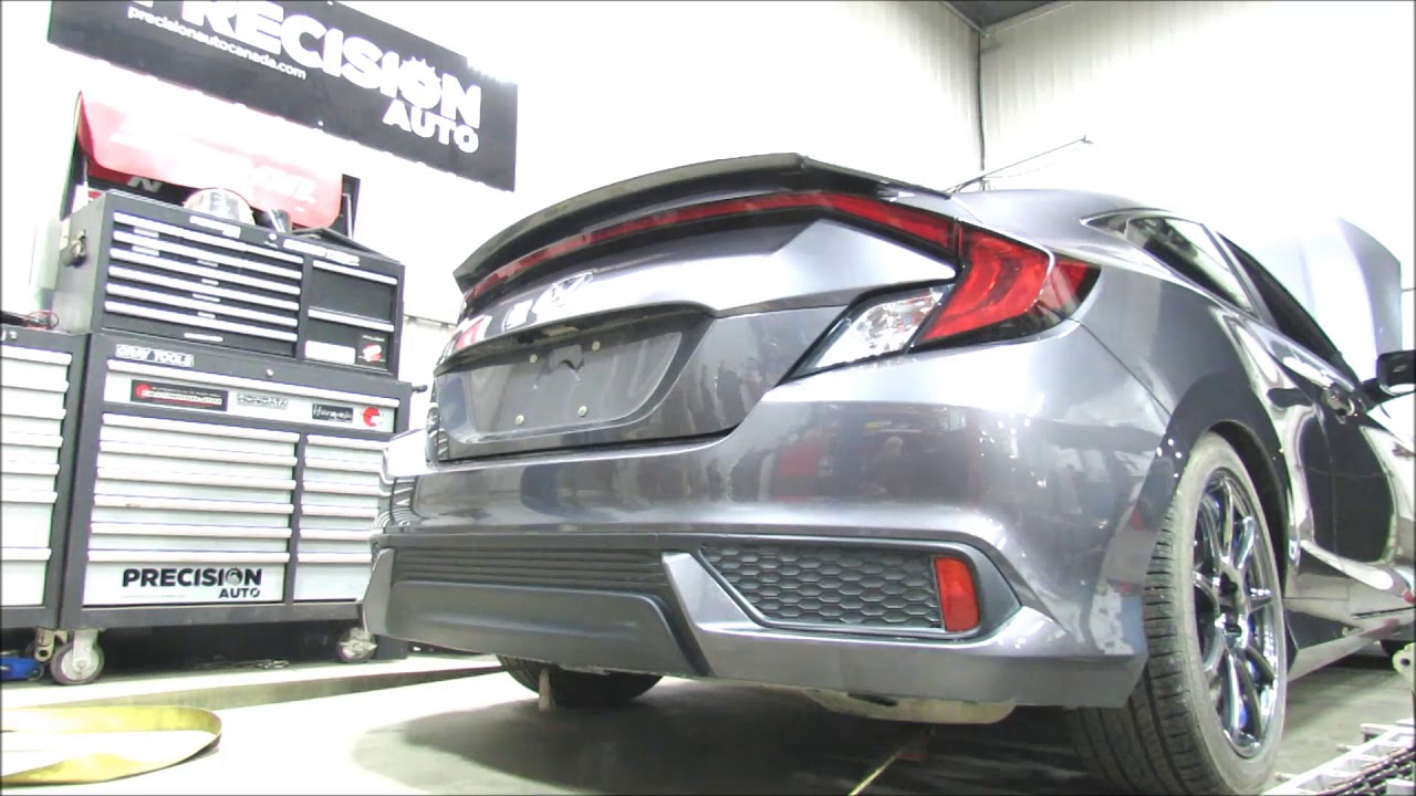 Precision Auto Canada Civic 2016 K20c2 Dyno tuning session 2017