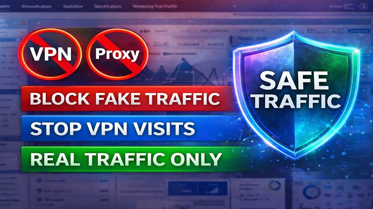 فلترة الزيارات الوهيمة ! احظر زوار VPN والبروكسي | Stop Fake Traffic! Block VPN & Proxy Visitors