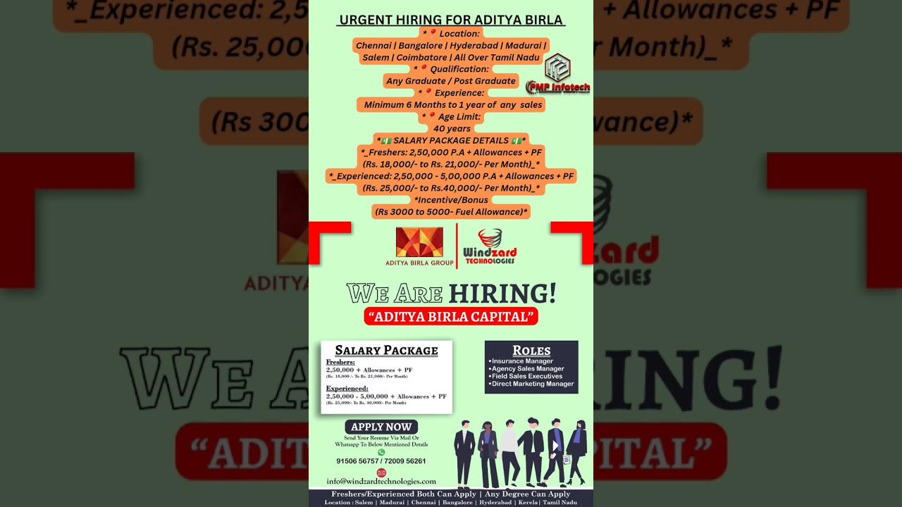 ADITYA BIRLA HIRING | 10+2| 25kPer month | 9150656757 #shorts #trending #viral #jobsearch #subscribe