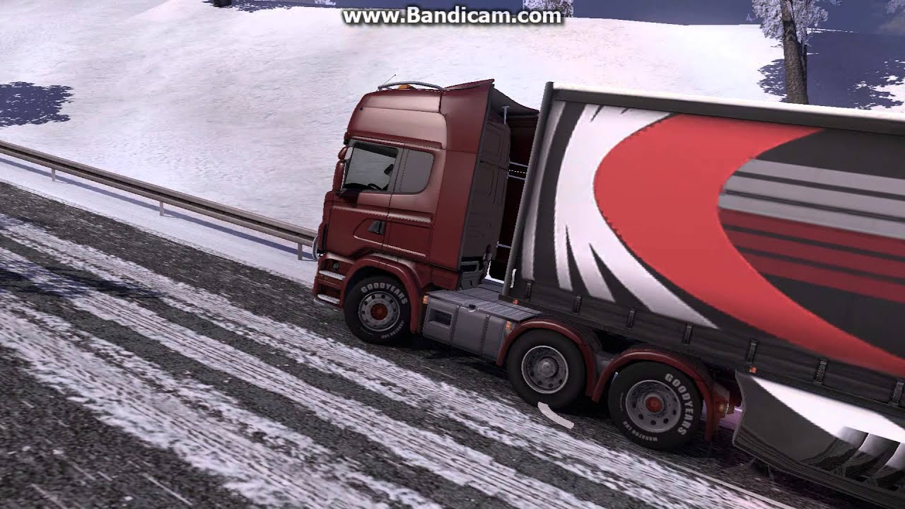 Euro Truck Simulator 2 Scania R480 Stuck in the snow