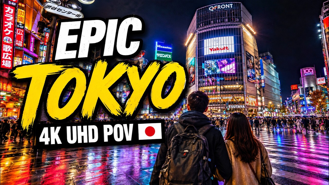 Walking Through Tokyo Day and Night 🇯🇵 | POV 4K UHD