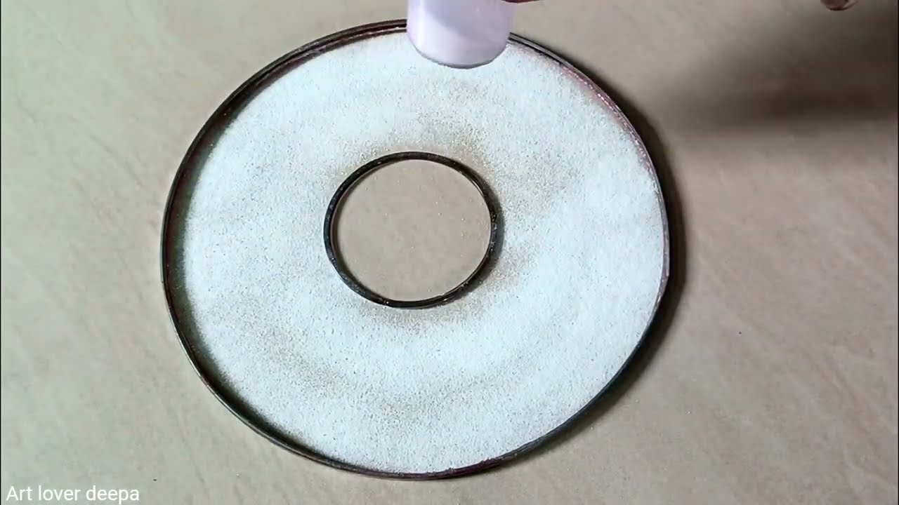 Awesome small size rangoli design//easy and attractive rangoli design//