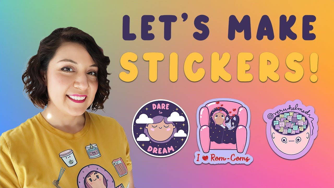 Let's Make Stickers | Using Cricut and Epson printer at home.