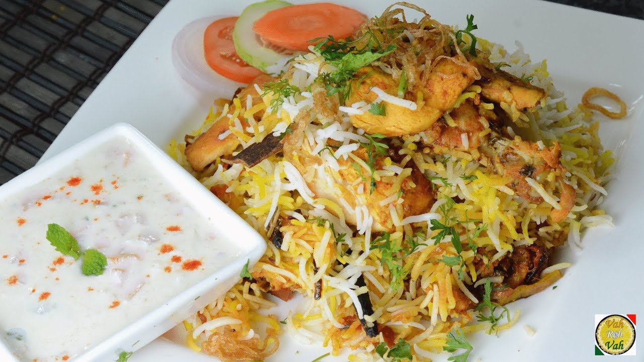 Fried Chicken Biryani  - By Vahchef @ vahrehvah.com