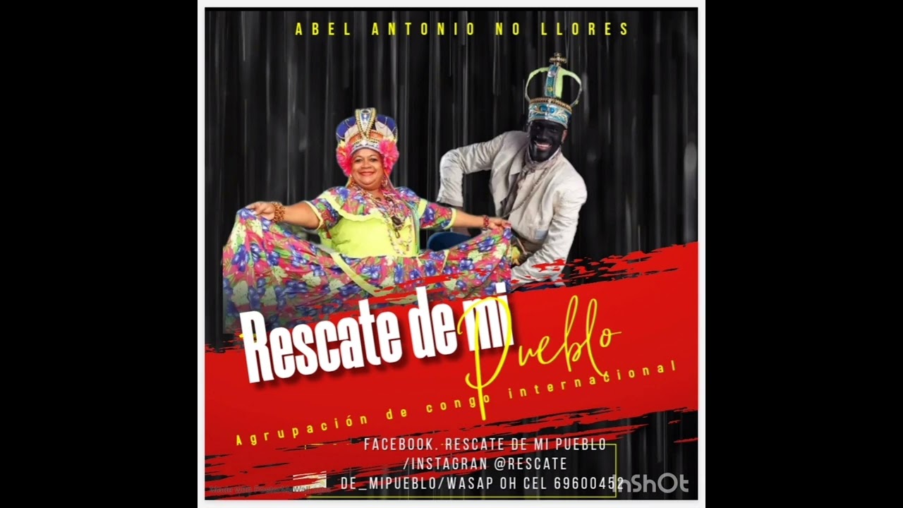 agrupación de congo Rescste de mi pueblo(Abel Antonio no llores)