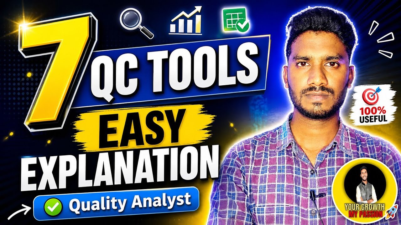 7 Quality Control Tools | 7 QC Tools | Explained ! Quality Analyst Must Know This !
