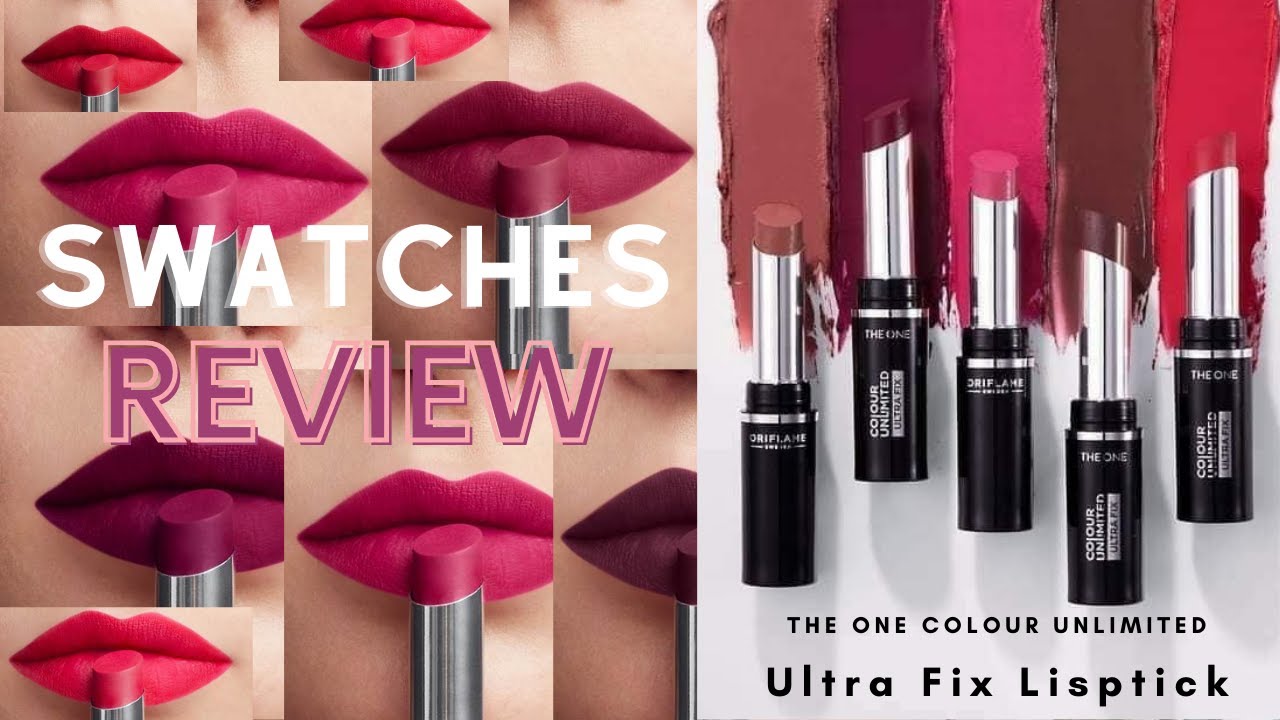 Swatches & Review The ONE Colour Unlimited Ultra Fix Lipstick | Lisptick Matte Terbaru Oriflame