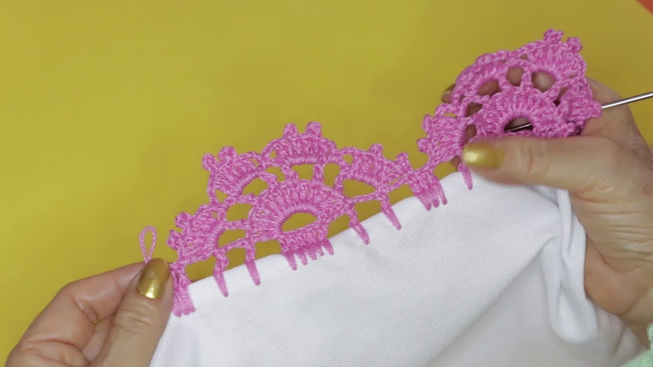 💘PUNTILLA 120 🧶ORILLA PARA SERVILLETA facil