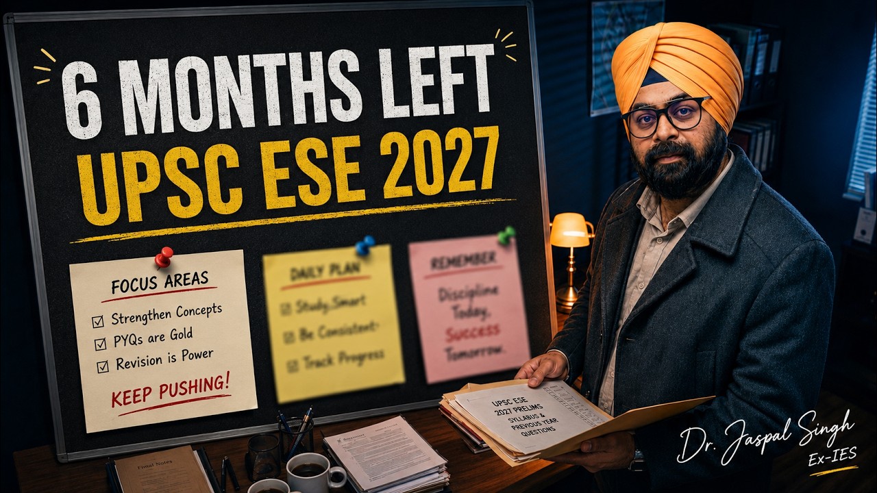 6 Months Left for UPSC ESE 2027 | Complete Strategy to Crack ESE 2027 | Dr. Jaspal Singh (Ex-IES)