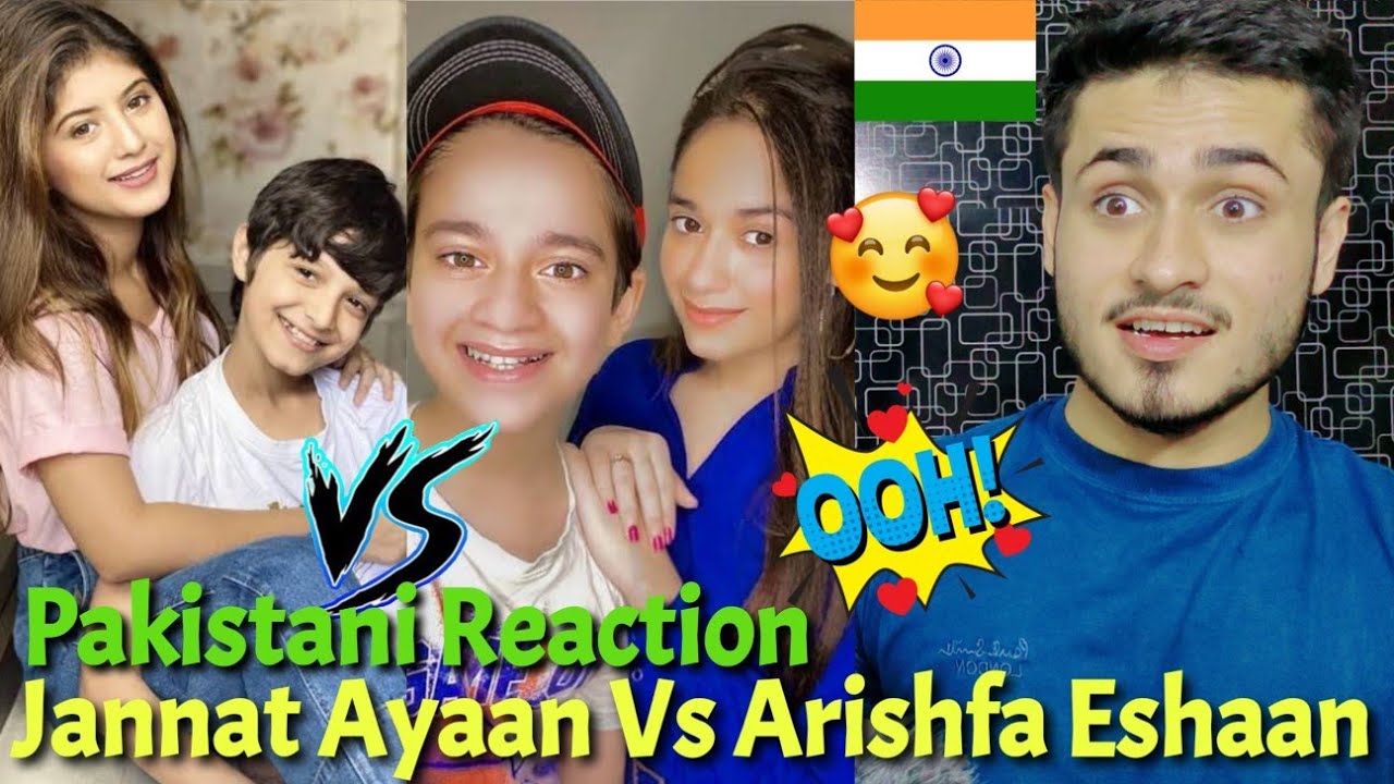 Pakistani Reaction On Jannat Ayaan Vs Arishfa Eshaan Best Bro' Sis TIKTOK VIDEOS | Rk ReActions