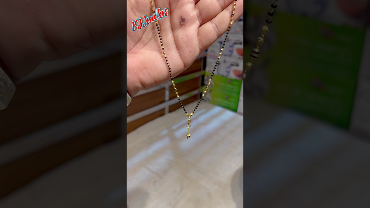 Black Moti Chain design in gold&hellip;&hellip;.#jewellery #goldjewellery #song #trending #viralvideo