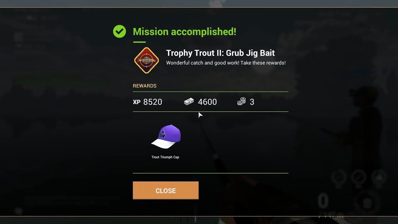 Fishign Planet - Mission #12 Trophy Trout II: Grub Jig Bait