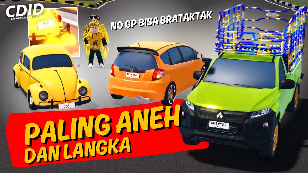 SPILL MOBIL PALING ANEH DAN LANGKA MILIKKU - Car Driving Indonesia Roblox
