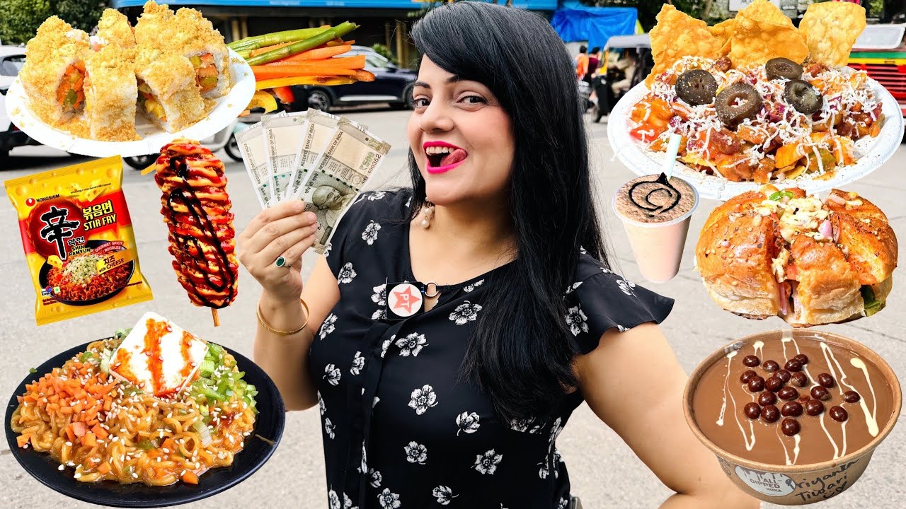 Rs 2000 Street Food Challenge | Mumbai Food Challenge