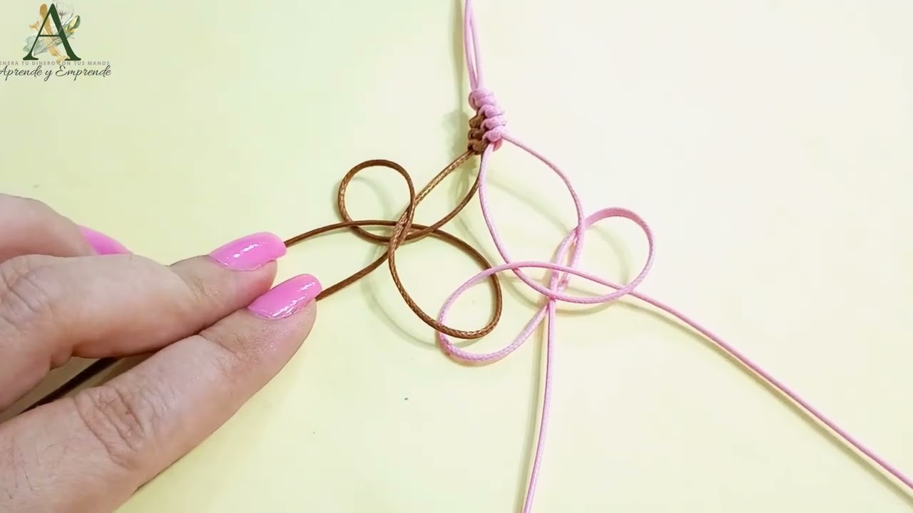 Pulsera nudo de serpiente🐍 de dos colores mu fácil Clase #79