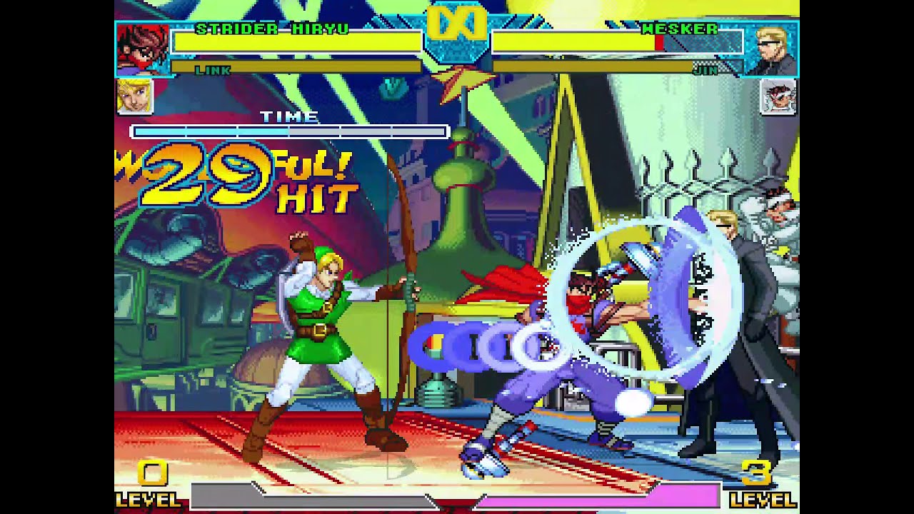 MvC Strider Hiryu & Link Survivor(2vs2)