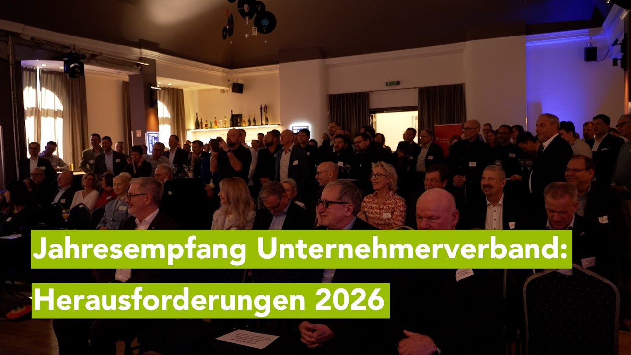 Neujahrsempfang Unternehmerverband: Wirtschaft diskutiert Sicherheit, Standortpolitikund OB-Wahl