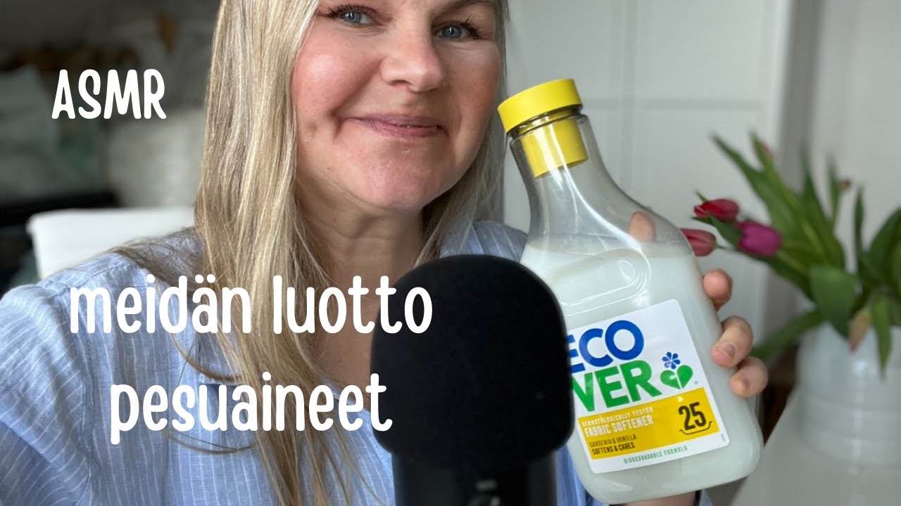 ASMR SUOMI - Esittelen meidän suosikki pesuaineita