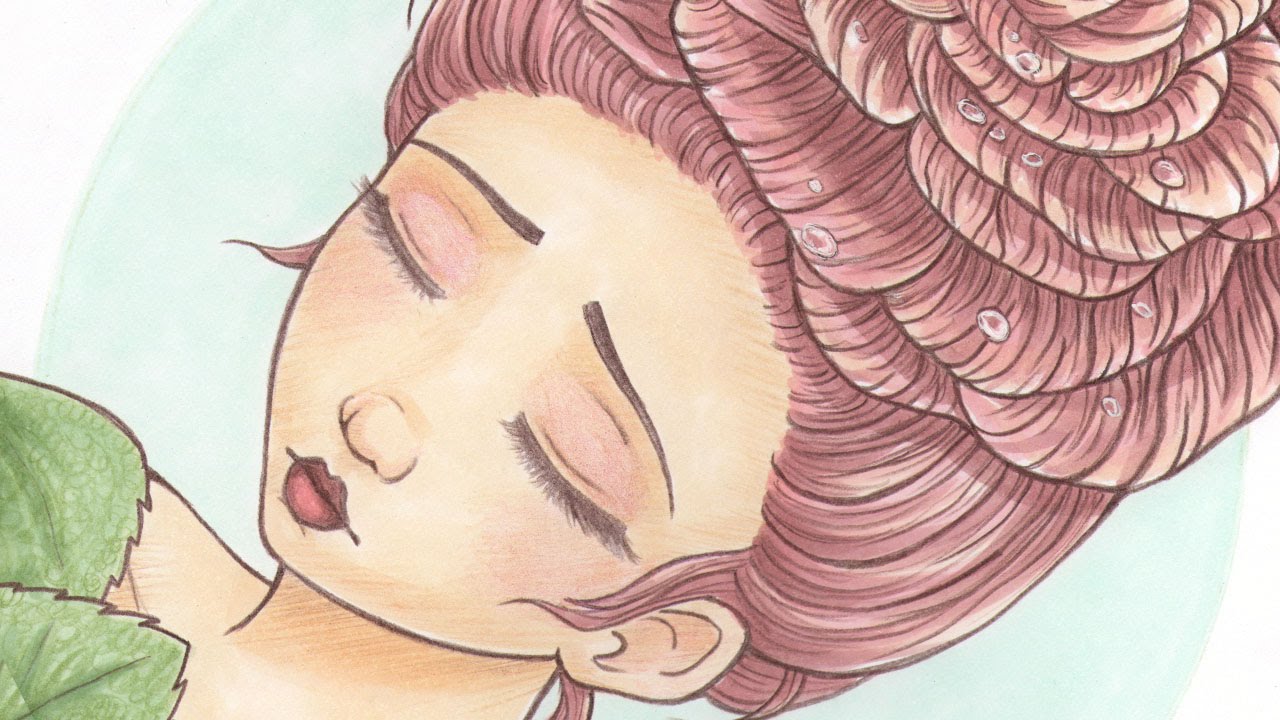 Marker & Pencil Illustration - SOLEMN DEWDROPS