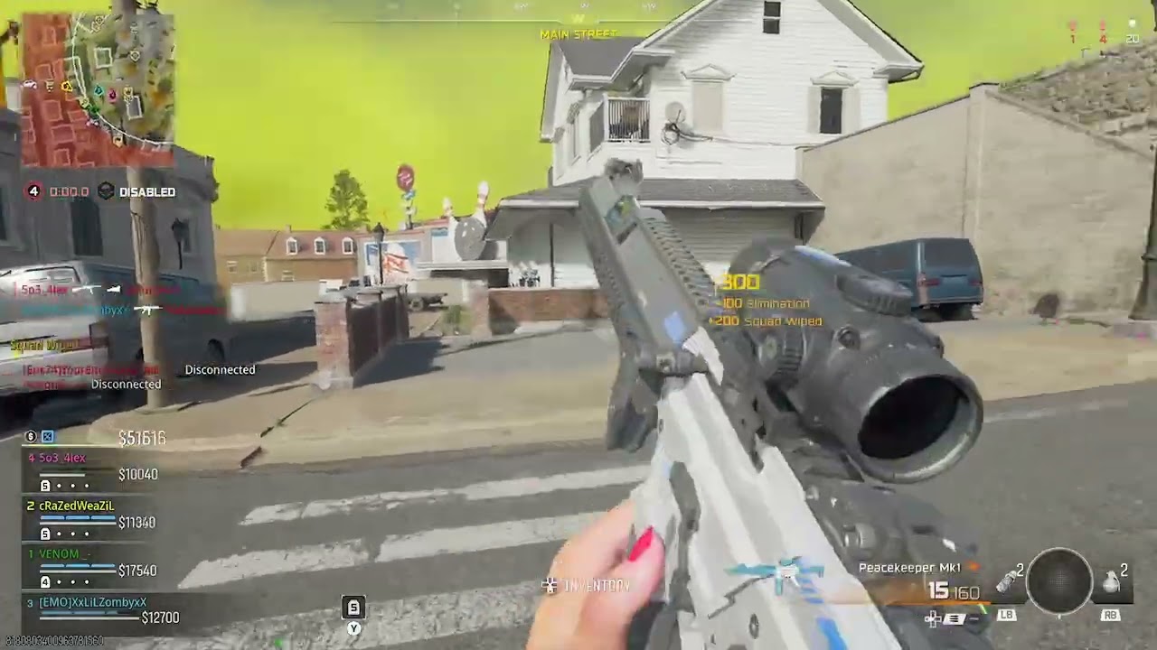 MPC-25 with no attachments, and Peacekeaper MK.1 with attachments in Warzone