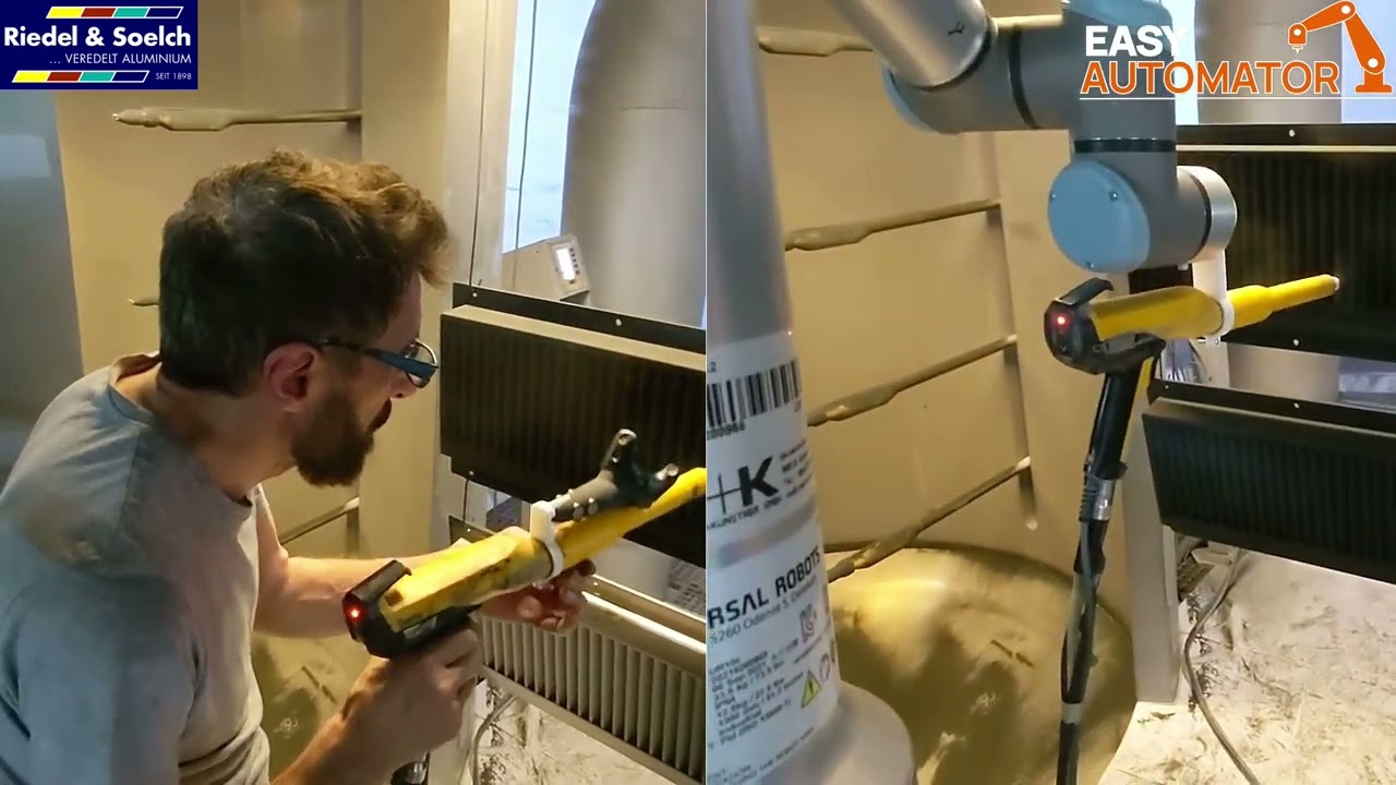 Robot technology from Easy-Automator revolutionizes powder coating at Riedel & Soelch.
