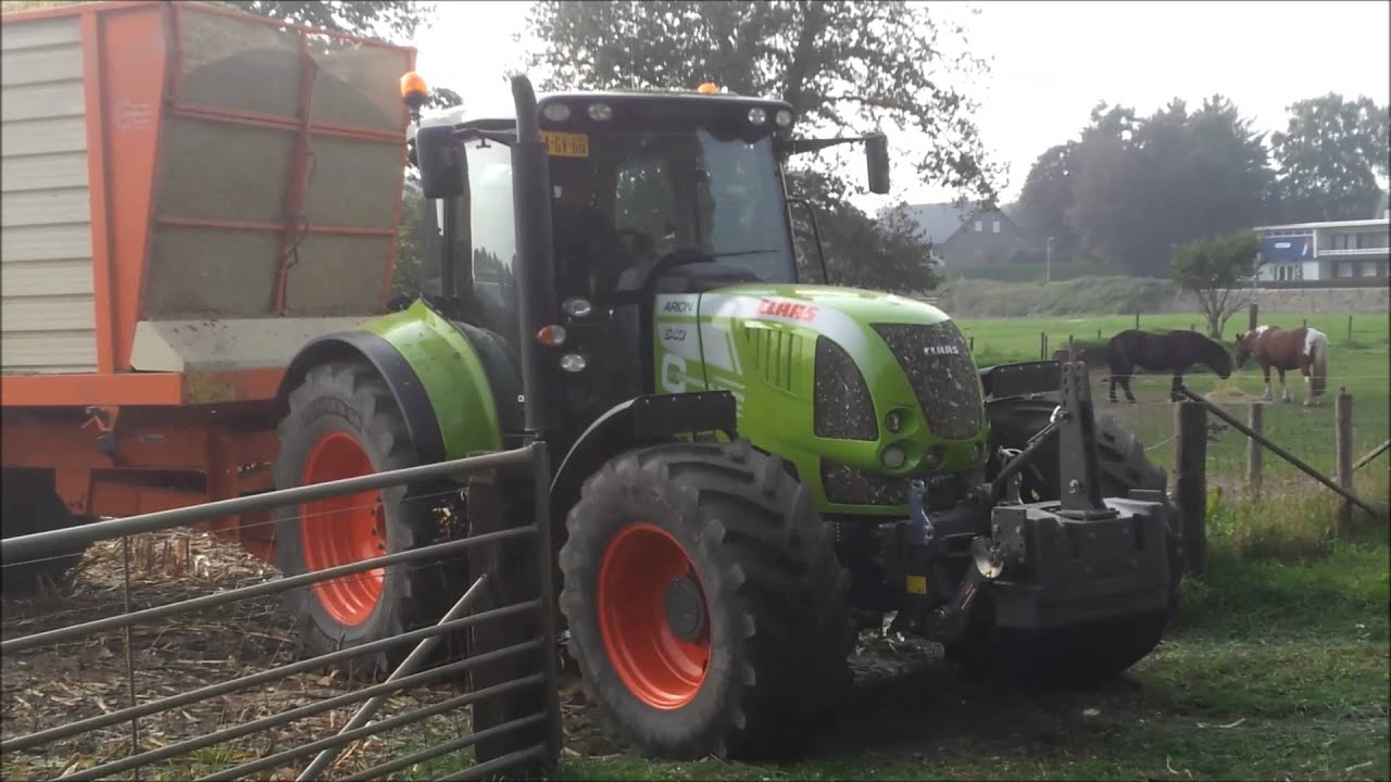 Loonbedrijf Coenen en Loonbedrijf John van pol mais hakselen in montfort