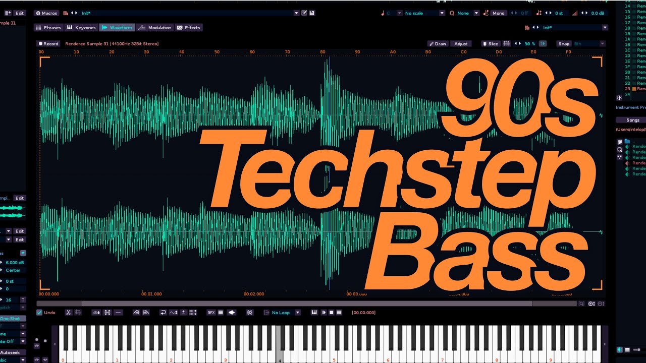 How to Make 90s Techstep Bass - Resampling Workflow