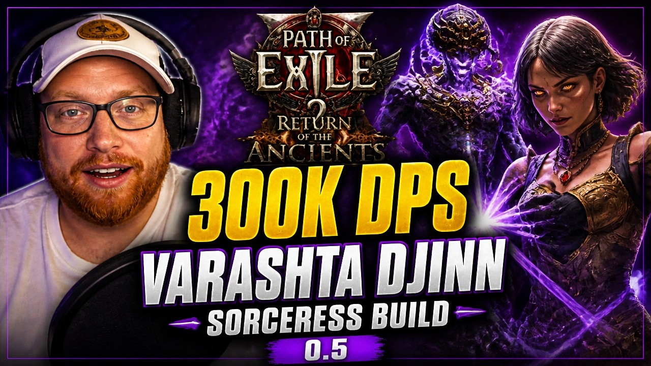 300k DPS Varashta Djinn Sorceress Build - Path of Exile 2 : 0.5
