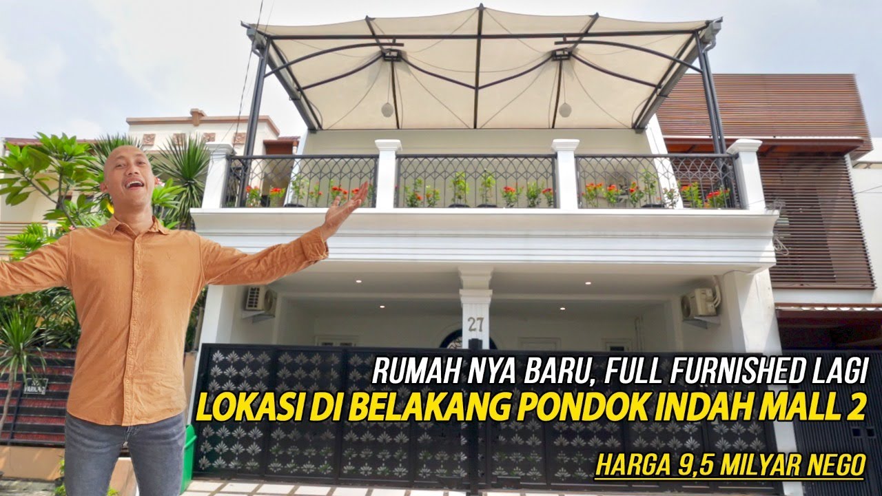 RUMAHNYA BARU, FULL FURNISHED LOKASI DI BELAKANG PONDOK INDAH MALL 2 HARGA 9,5 MILYAR NEGO