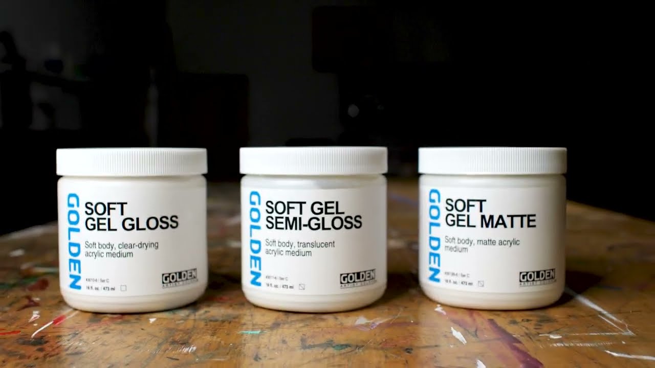 [Acrylic] Soft Gels for Blending, Collage Adhesion, Glazing, and Texture